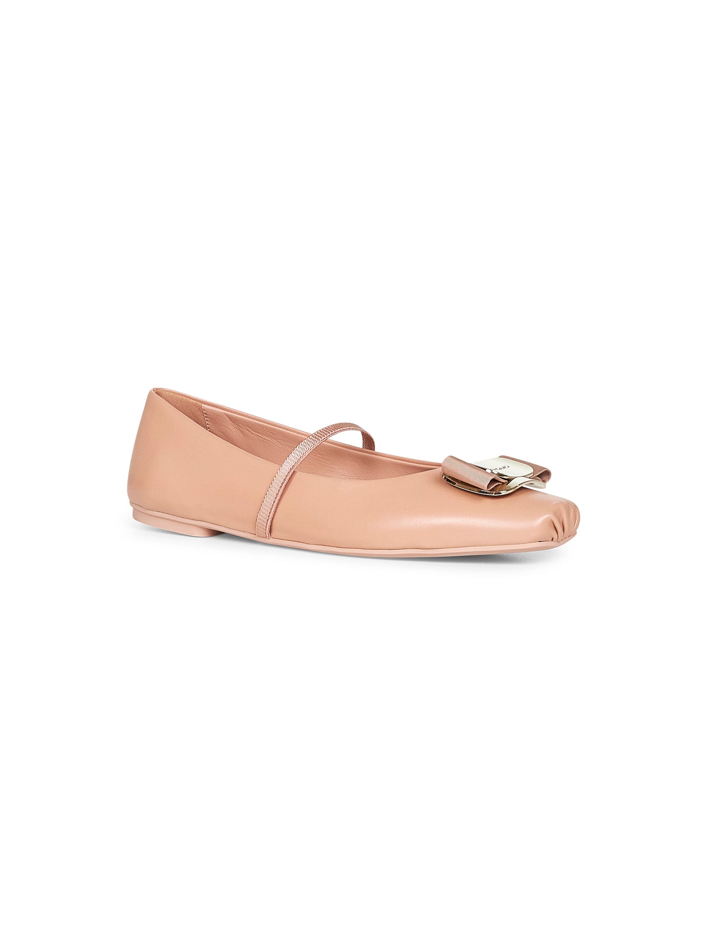 Ballerina new Vara plate in nappa nude