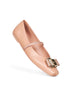 Ballerina new Vara plate in nappa nude