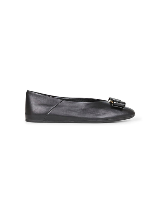 Black Vara bow ballet flats