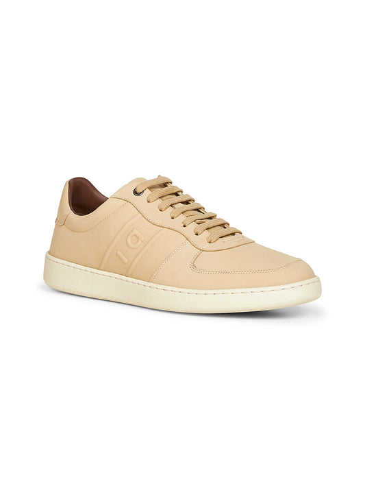 Sneakers basse Adam in nabuk beige