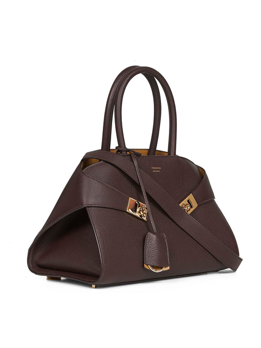 Brown Hug bicolor handbag (M)