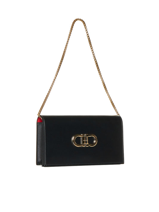 Double Gancini Mini Crossbody Bag by Ferragamo<BR/>