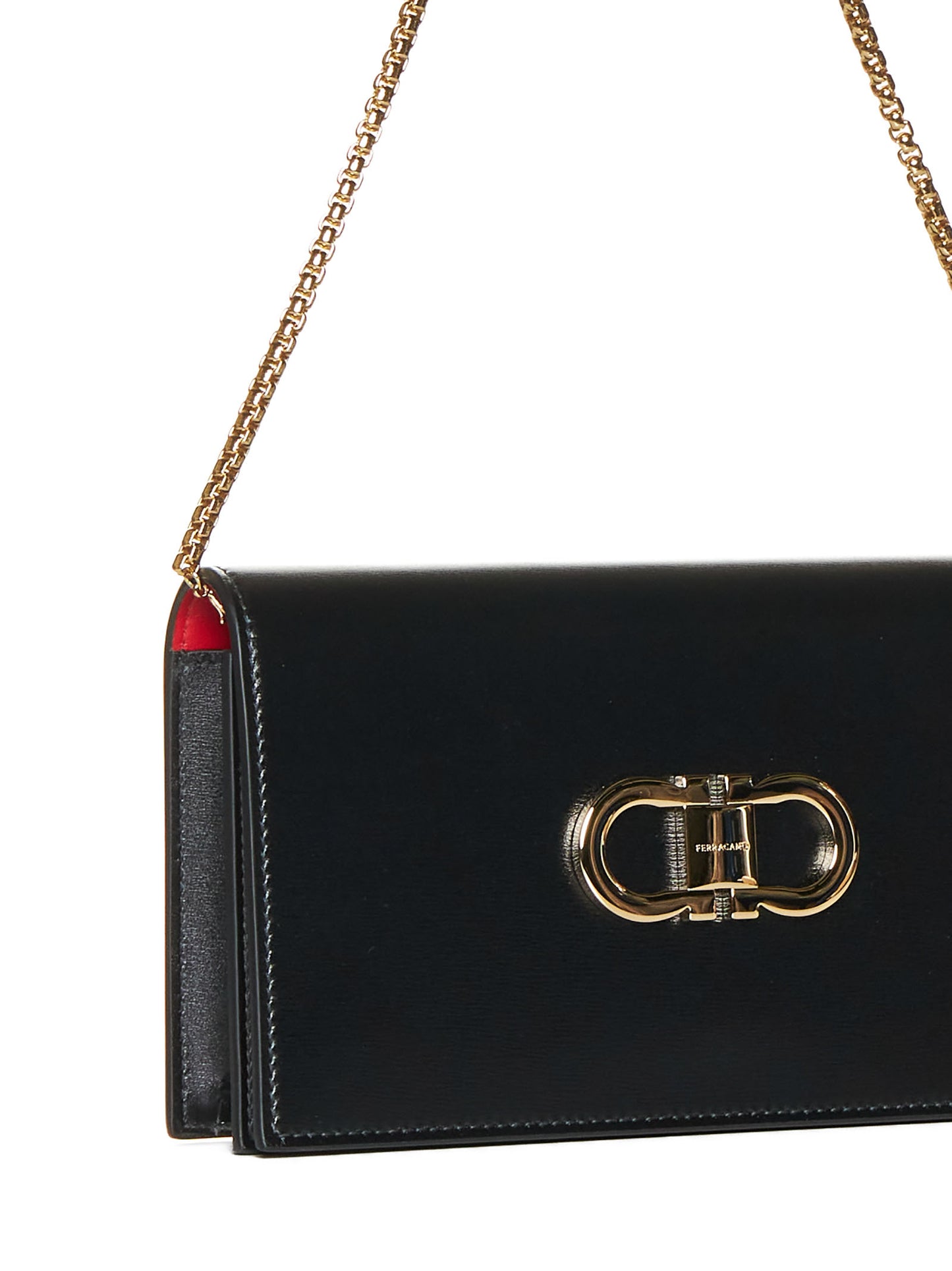Borsa a tracolla Double Gancini Mini Bag Ferragamo