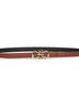 New cognac Gancini reversible belt