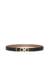Caraway seed leather Gancini reversible belt