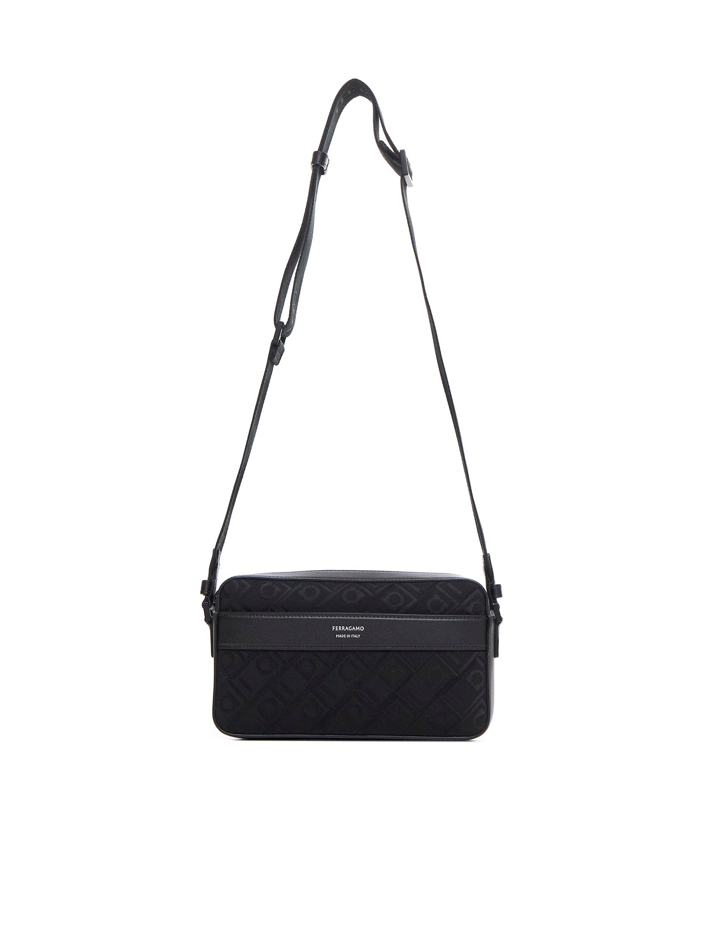 East-West Shoulder Bag with Gancini Buckles by Ferragamo