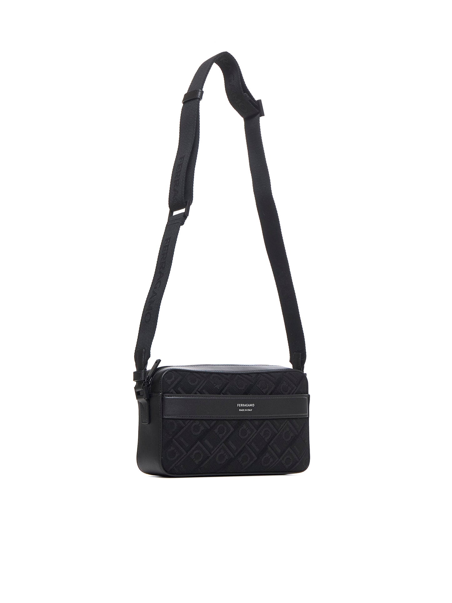 East-West Shoulder Bag with Gancini Buckles by Ferragamo