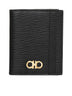 Gancini leather bifold wallet