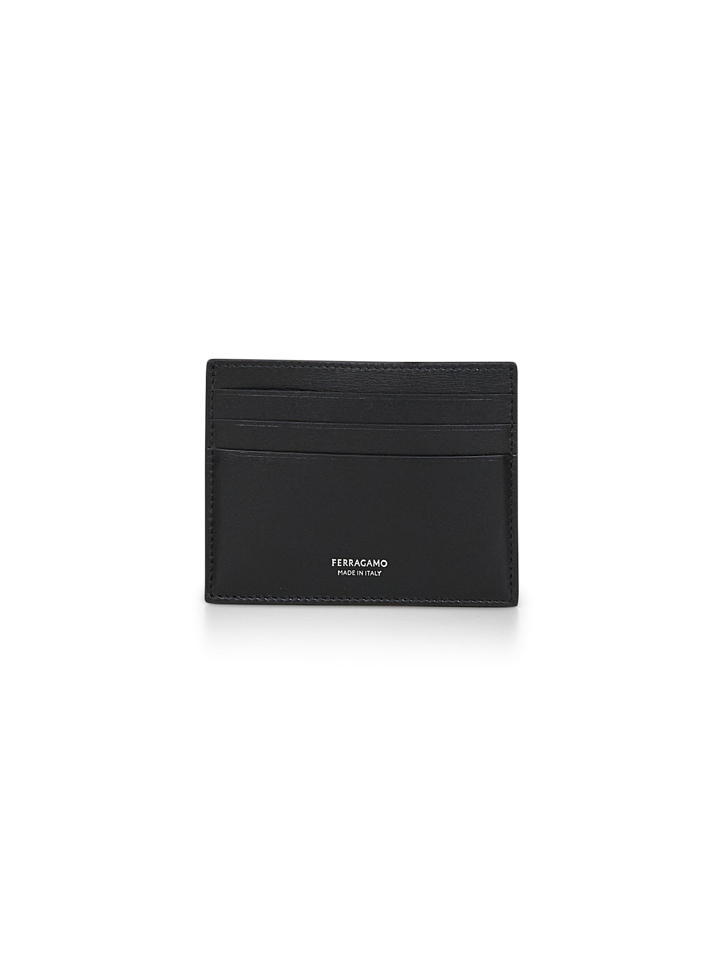 Porta carte di credito in pelle nera