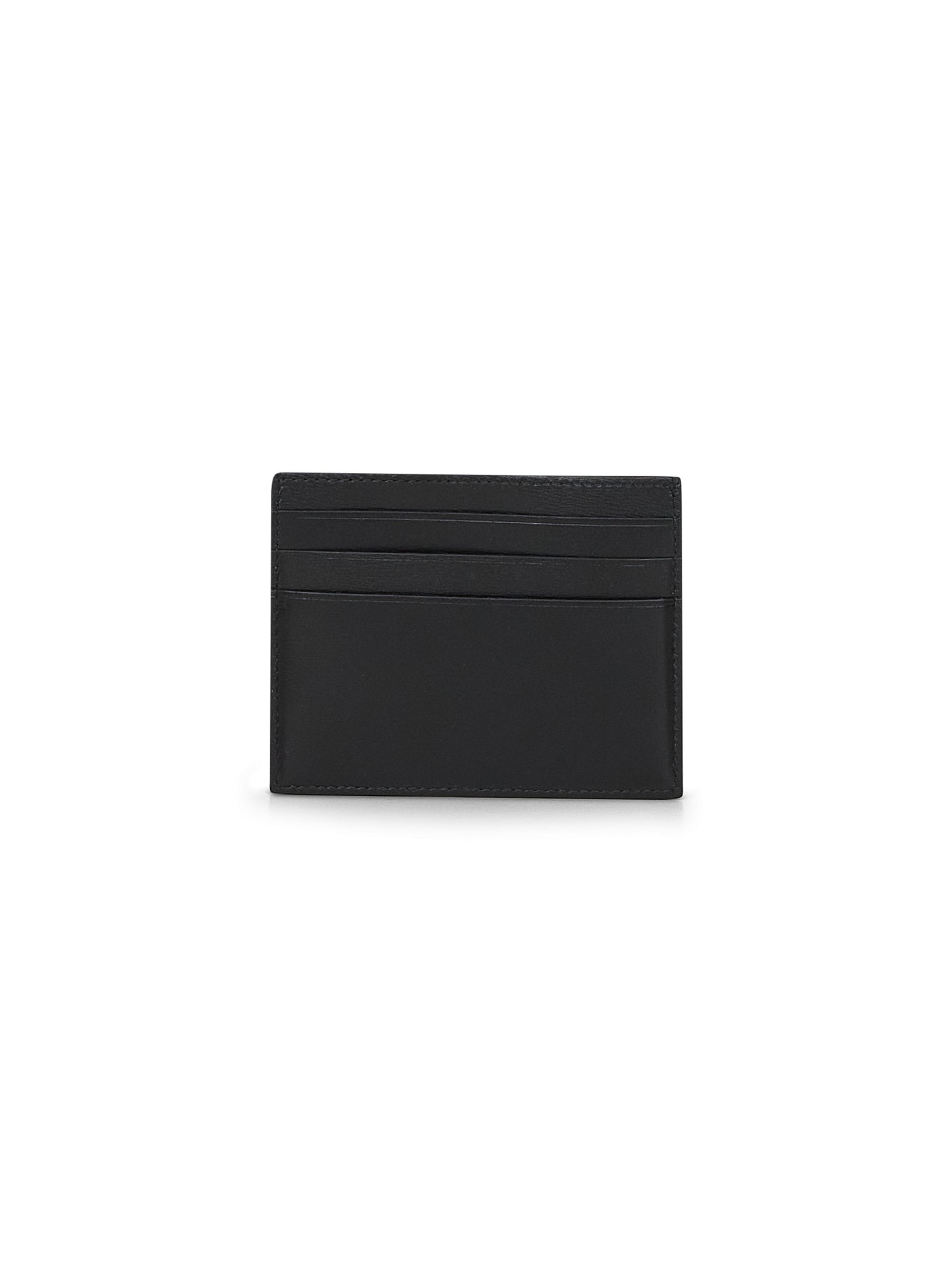 Porta carte di credito in pelle nera