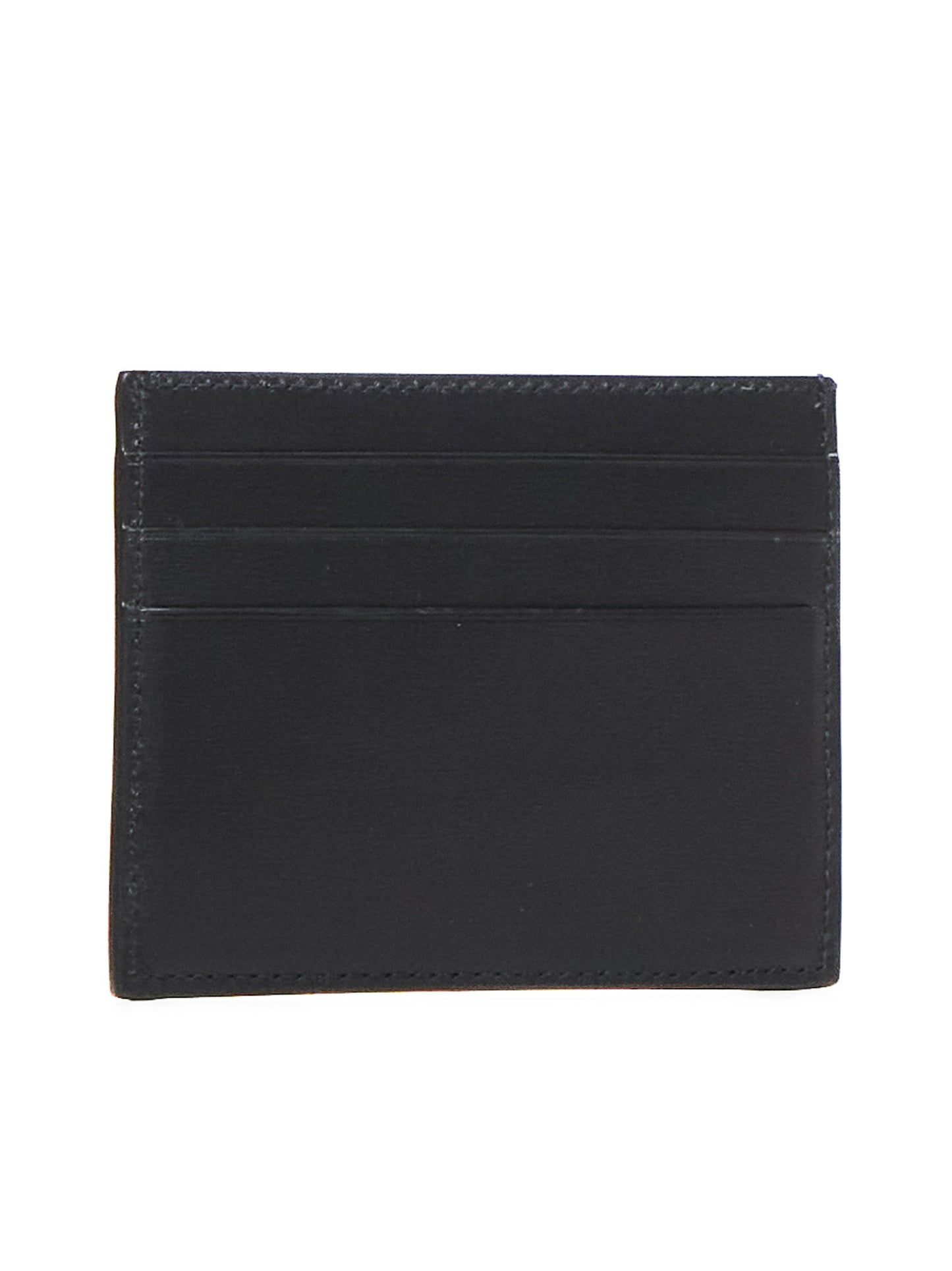 Porta carte di credito in pelle nera