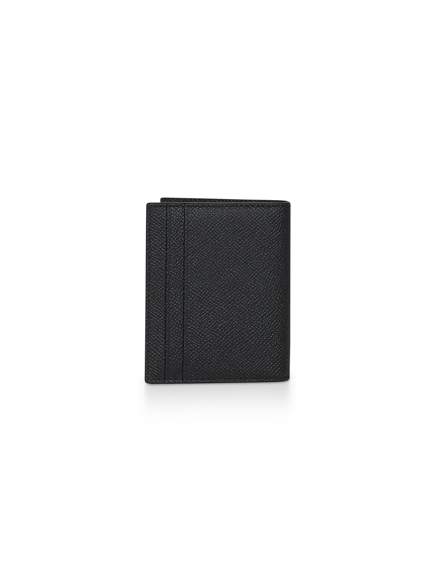 Porta carte di credito Gancini in pelle nera