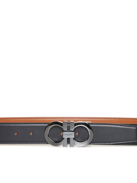 Reversible leather belt
