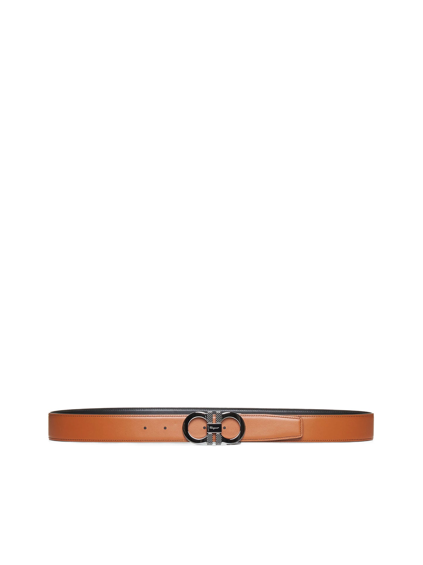 Reversible leather belt