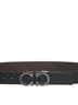 Reversible Gancini Leather Belt