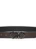 Reversible Gancini Leather Belt