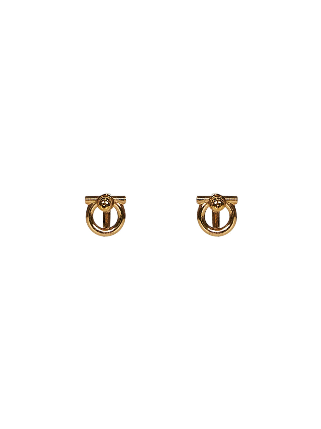 Orecchini Gancini crystals in ottone oro