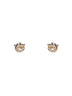 Gold Gancini earrings with rhinestones - size 10