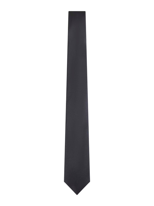 Black silk tie