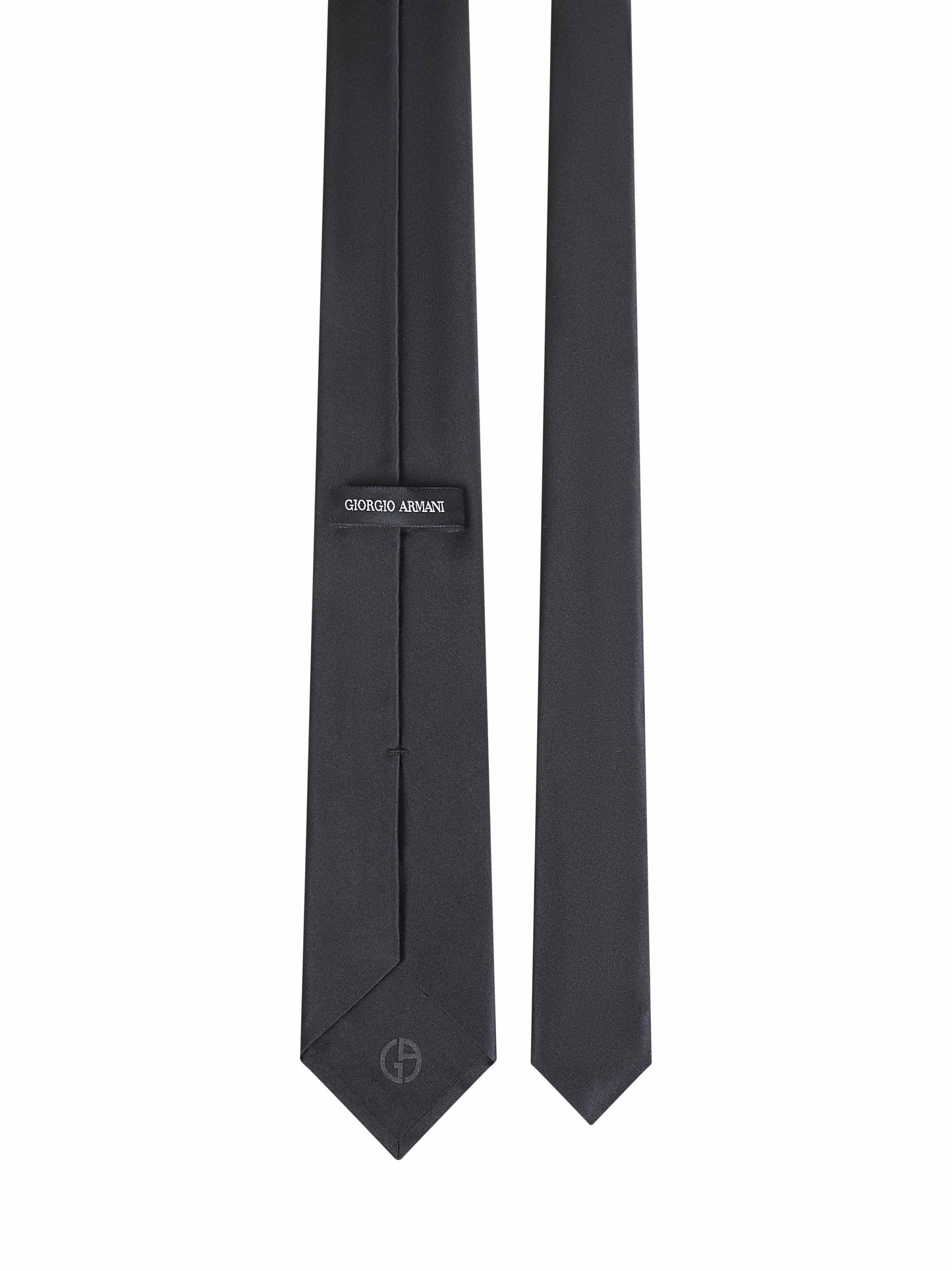Black silk tie