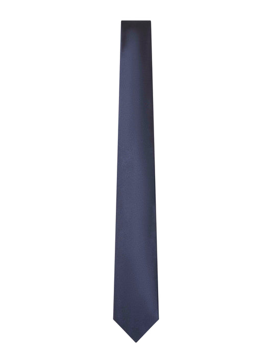 Blue silk tie