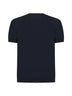 Short-sleeved crew-neck sweater in silk and cotton
