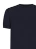 Short-sleeved crew-neck sweater in silk and cotton