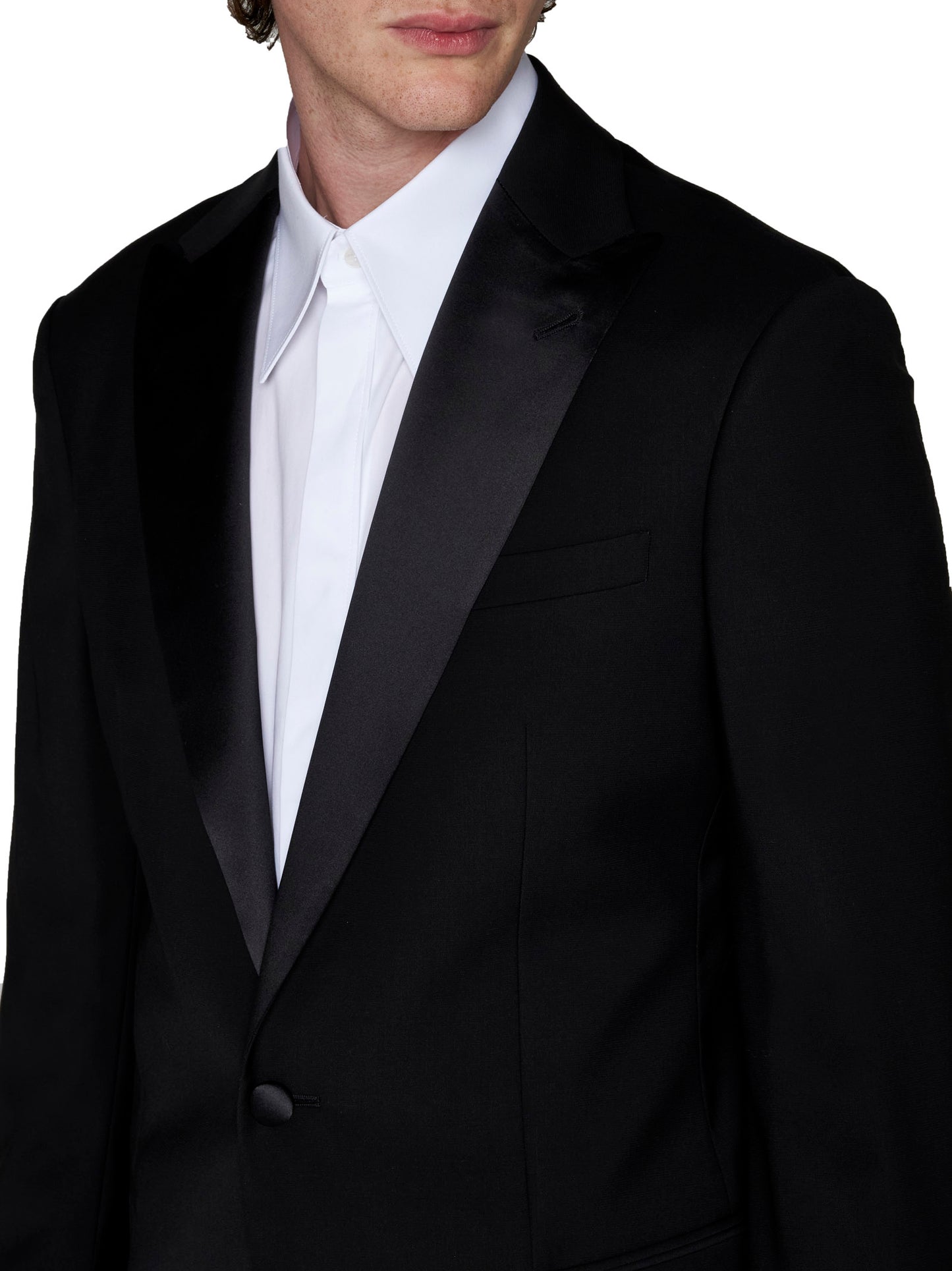 Black wool Icon Soho tuxedo suit