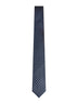 Blue jacquard silk tie