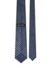 Blue jacquard silk tie