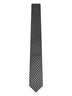 Black jacquard silk tie