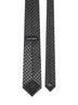 Black jacquard silk tie