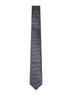 Grey chevron jacquard silk tie