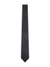 Black monogram jacquard silk tie