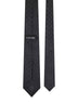 Black monogram jacquard silk tie