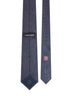 Blue micro-pattern jacquard silk tie