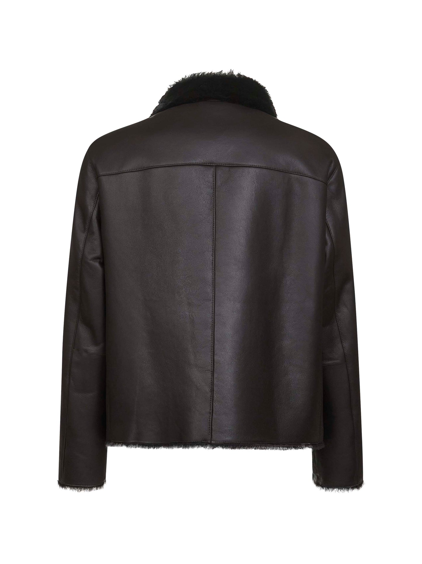 Brown sheepskin blouson