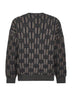 Camel vanisé links stitch wool sweater
