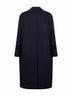 Blue cashmere cloth single-breasted coat