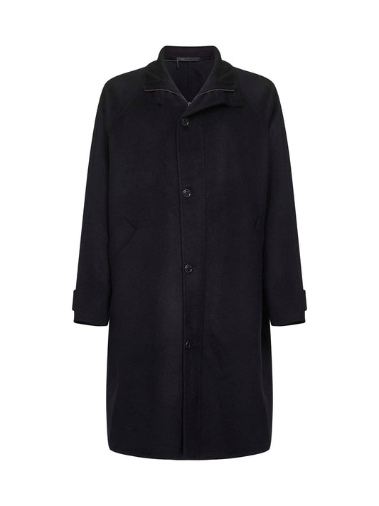 Blue double cashmere cloth coat