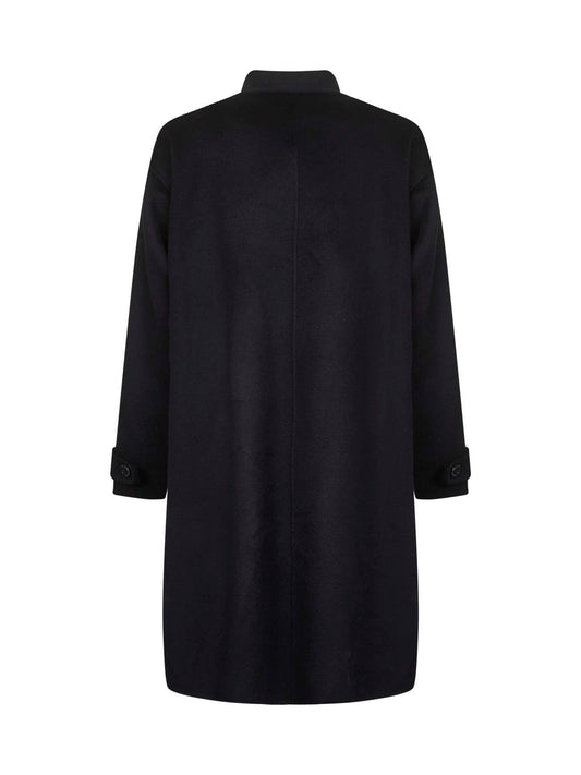 Blue double cashmere cloth coat