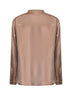 Blusa in raso effetto cangiante beige<BR/>