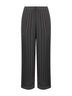 Grey ASV pleated triple silk georgette trousers
