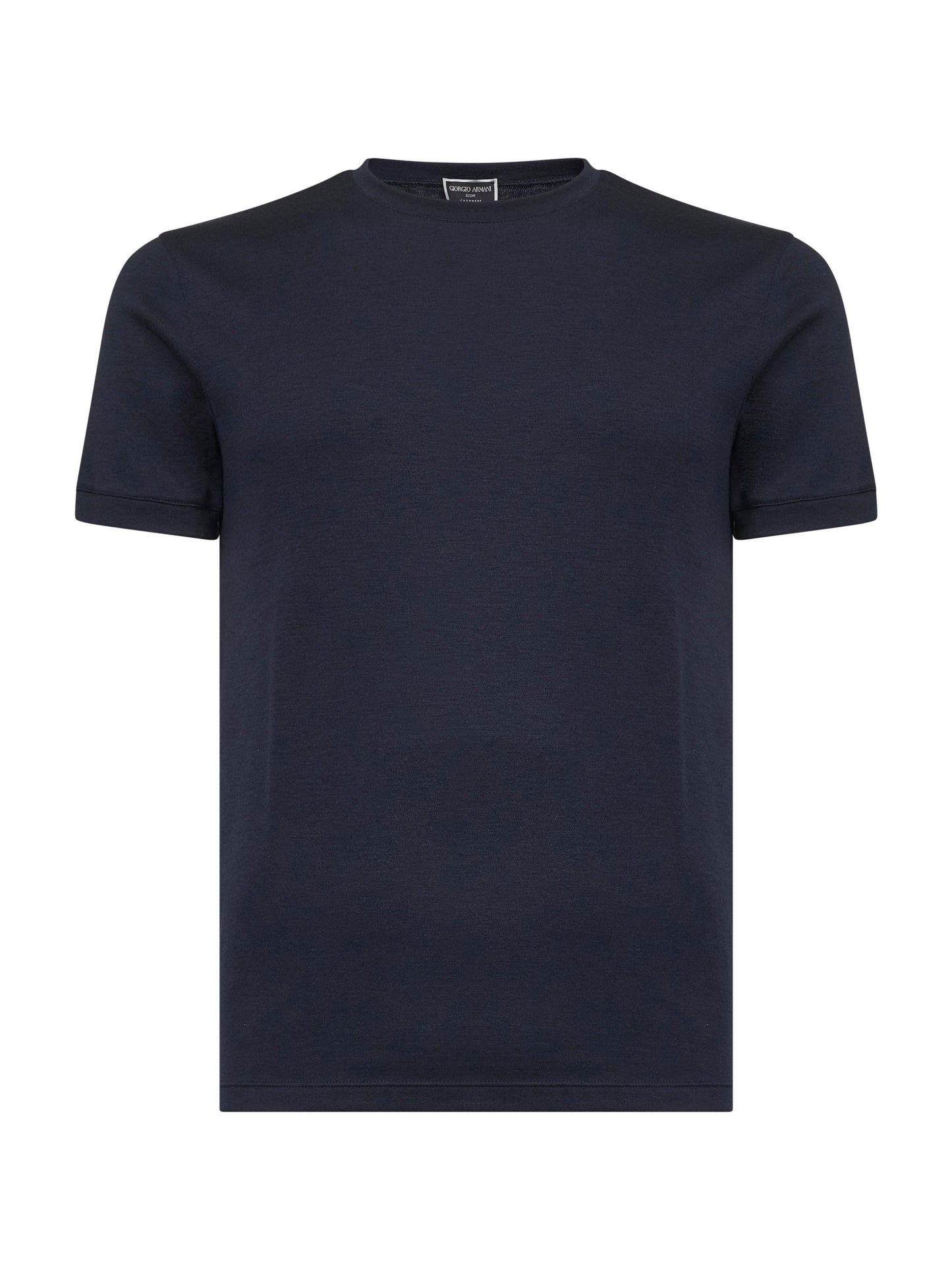 T-shirt girocollo Icon in cashmere blu
