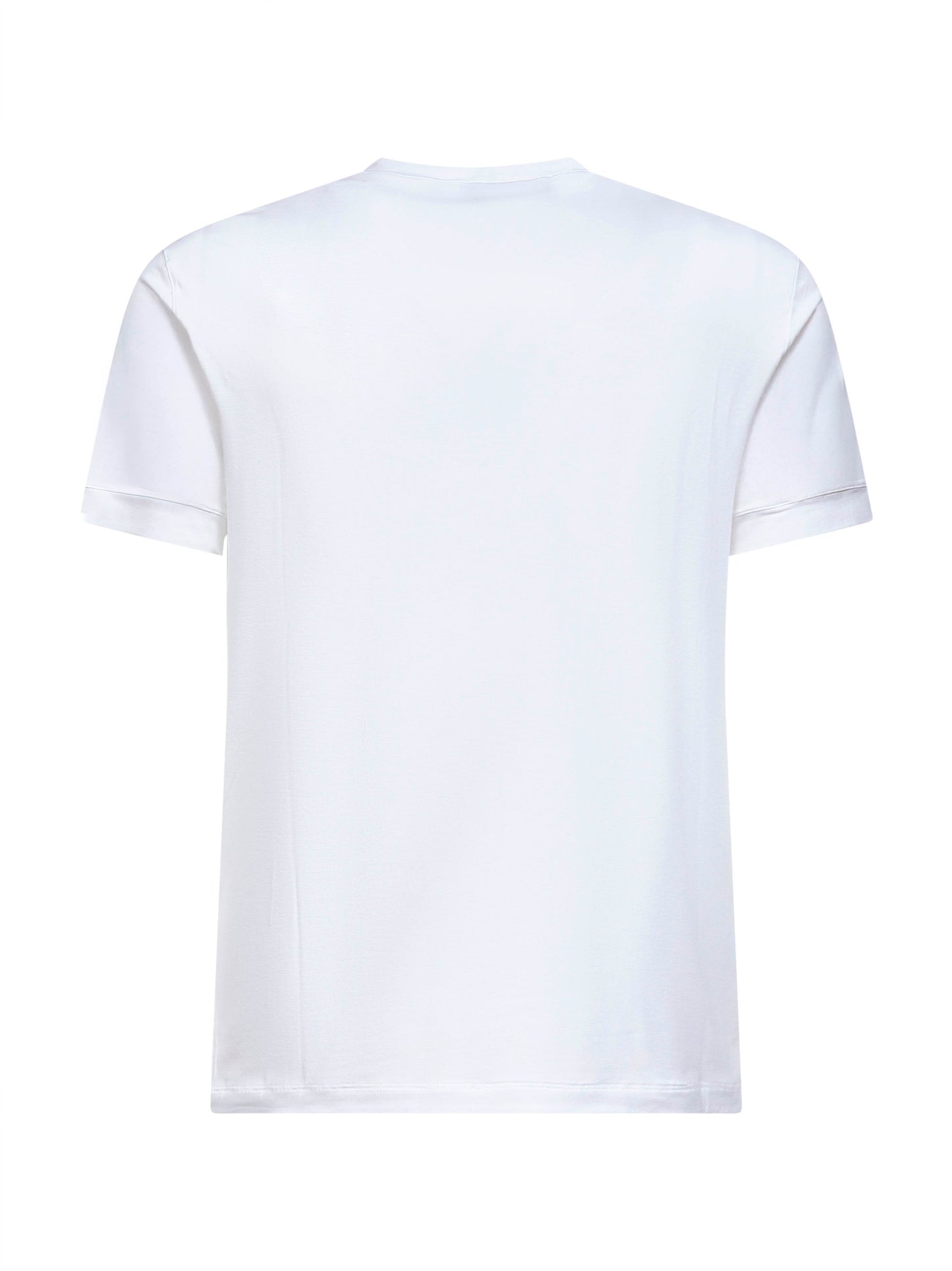 White stretch viscose jersey Icon T-shirt