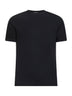 Black stretch viscose jersey Icon T-shirt <BR/>