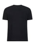 Black stretch viscose jersey Icon T-shirt <BR/>
