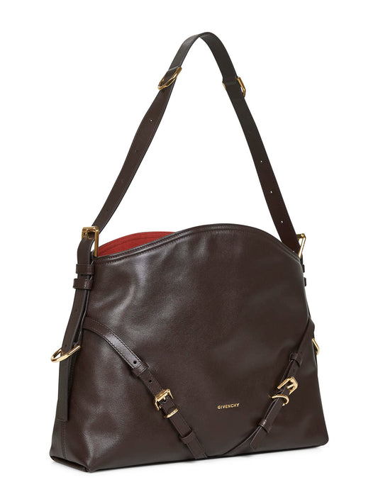 Chocolate Voyou Medium shoulder bag