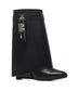 Stivaletti Shark Lock in pelle nera