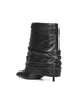 Stivaletti Shark Lock Stiletto in nappa nera